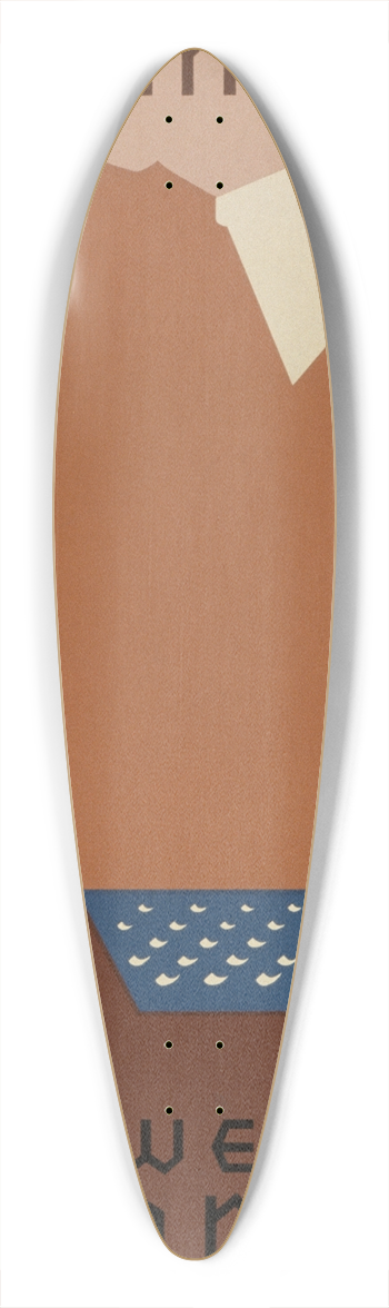 Jerome Henry Rothstein - See America. Welcome to Montana 39.3 inch art pintail longboard deck
