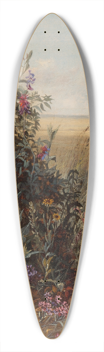 Jerome Thompson - Wild Flowers 39.3 inch art pintail longboard deck
