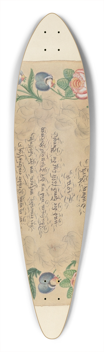 Jerry Guinta - Zoar Decorated Painting 39.3 inch art pintail longboard deck
