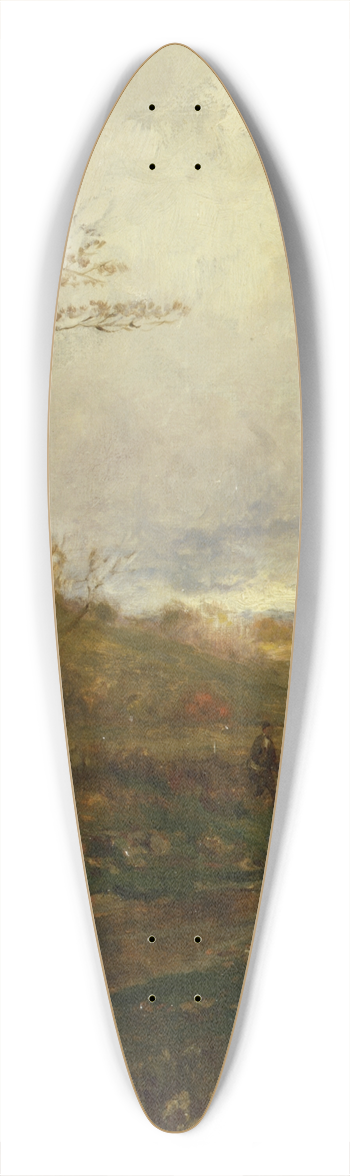 Jervis McEntee - November 39.3 inch art pintail longboard deck