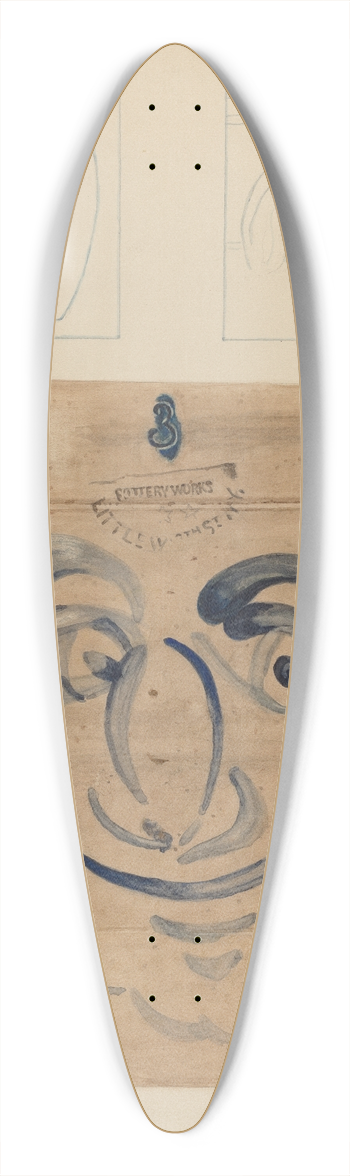 Jessica Price - Crock 39.3 inch art pintail longboard deck