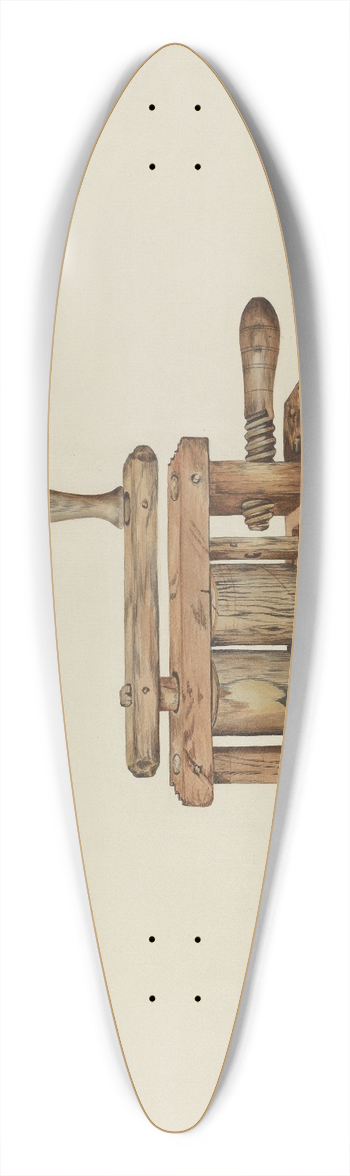 Jessie M. Youngs - Straw Roller 39.3 inch art pintail longboard deck