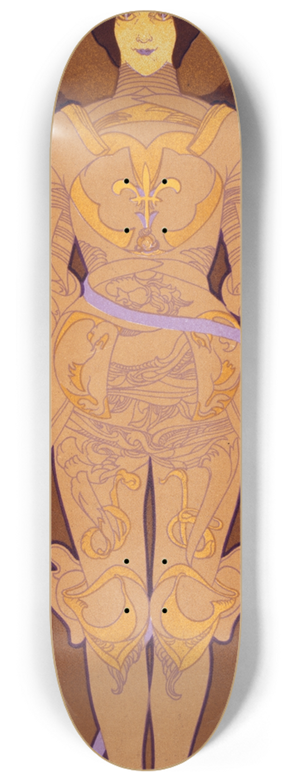 Georges de Feure - A Jeanne Darc 8.25 inch art skate deck