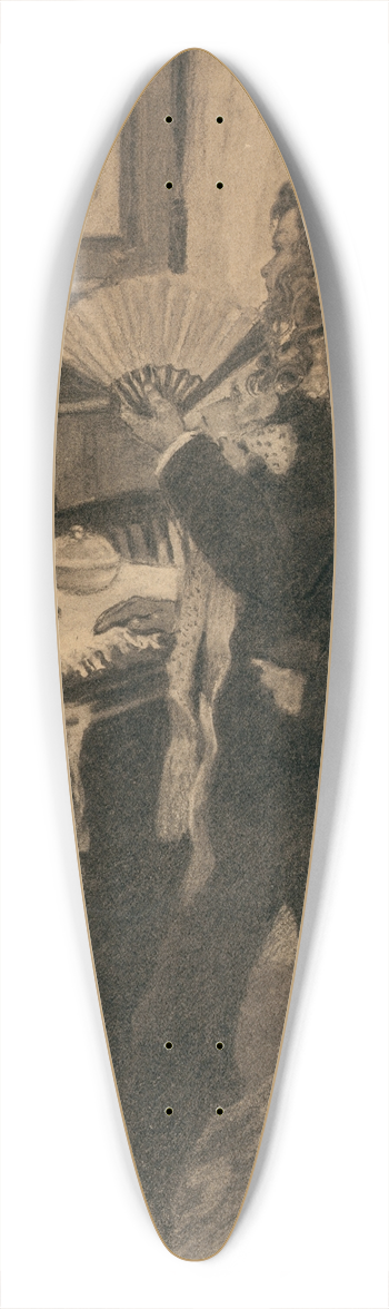 Jessie Willcox Smith - Boy Playing Dress-Up 39.3 inch art pintail longboard deck