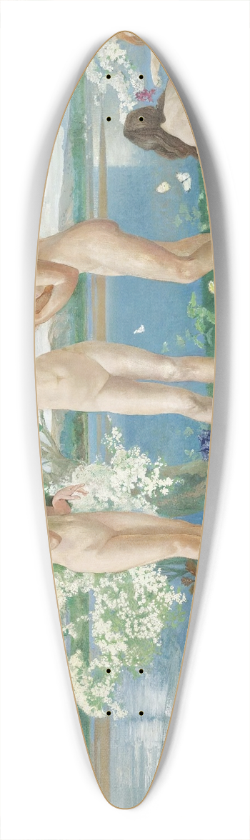 J. Franklin Kershaw - The Three Graces 39.3 inch art pintail longboard deck