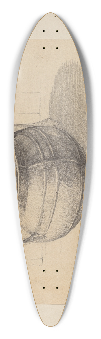 J. Howard Iams - Iron Pot 39.3 inch art pintail longboard deck