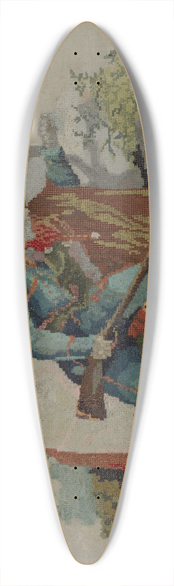 J. Howard Iams - Needlepoint 39.3 inch art pintail longboard deck