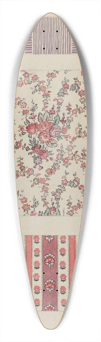 J. Howard Iams - Printed Cotton 39.3 inch art pintail longboard deck