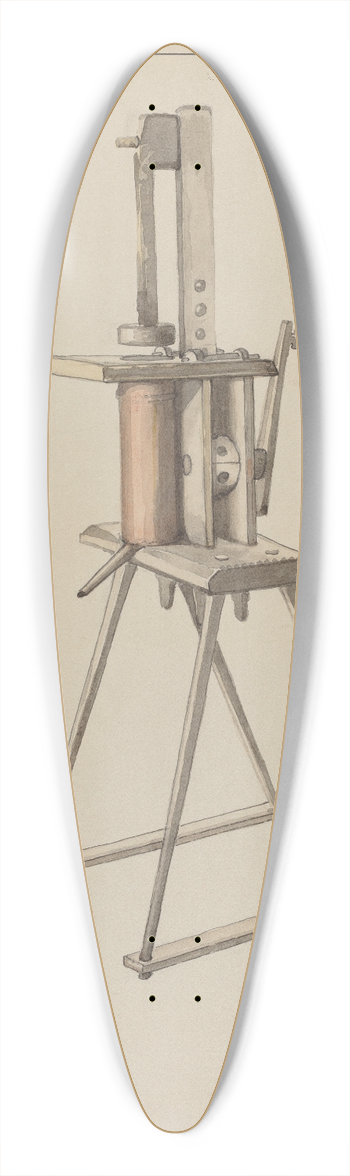 J. Howard Iams - Sausage Stuffer 39.3 inch art pintail longboard deck