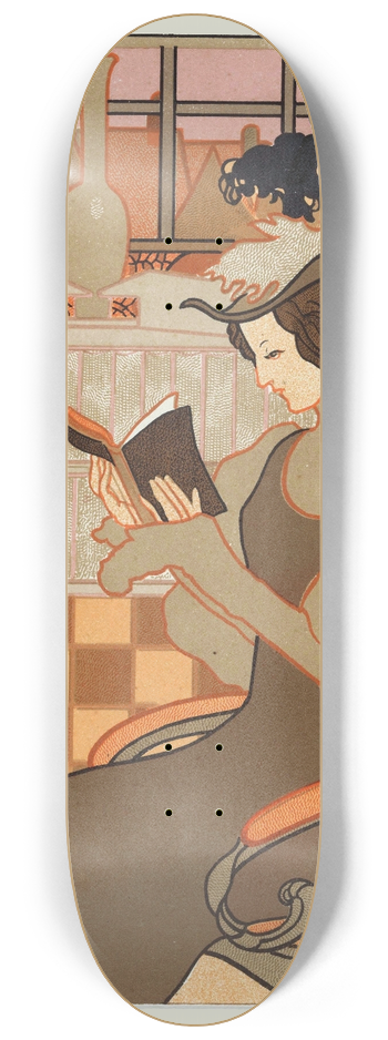 Georges de Feure - Nieuwjaarswens van Octave Uzanne voor het jaar 1897 8.25 inch art skate deck