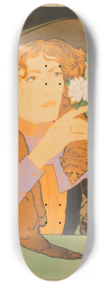 Georges de Feure - Salon des Cent 8.25 inch art skate deck