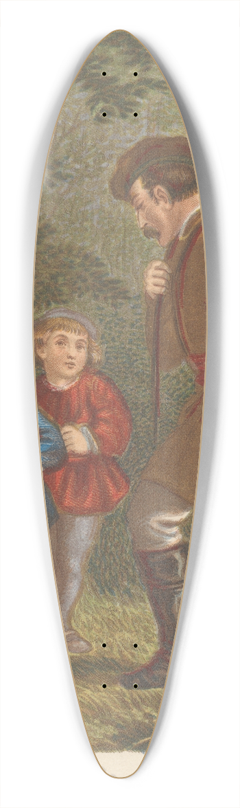 J. M. Kronheim - Two brothers 39.3 inch art pintail longboard deck
