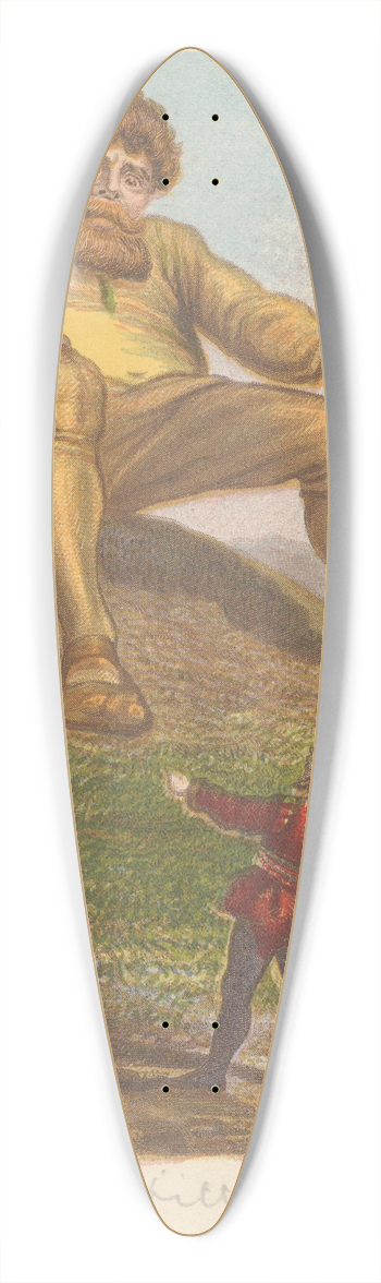 J. M. Kronheim - Valiant little tailor 39.3 inch art pintail longboard deck
