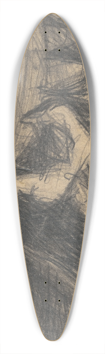 Jn Novk - Death 39.3 inch art pintail longboard deck