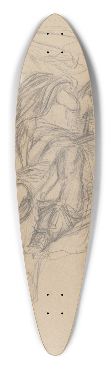 Jn Novk - Figurlna kompozcia (sboj) 39.3 inch art pintail longboard deck