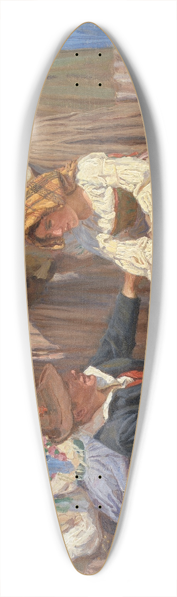 Joakim Skovgaard - Marked i Sora 39.3 inch art pintail longboard deck