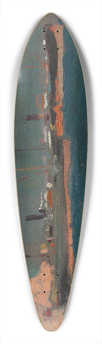 Joaqun Sorolla - Puerto de Jvea 39.3 inch art pintail longboard deck