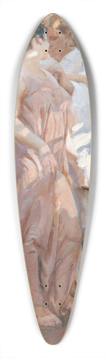 Joaqun Sorolla - The Pink Robe 39.3 inch art pintail longboard deck