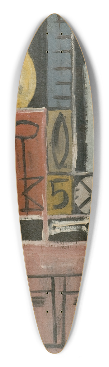 Joaqun Torres-Garca - Pintura 39.3 inch art pintail longboard deck