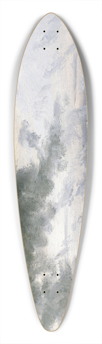 Johan Christian Dahl - Storm Clouds 39.3 inch art pintail longboard deck