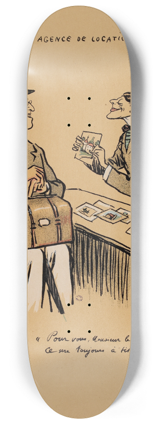 Georges Goursat (Sem) - Agence de location 8.25 inch art skate deck