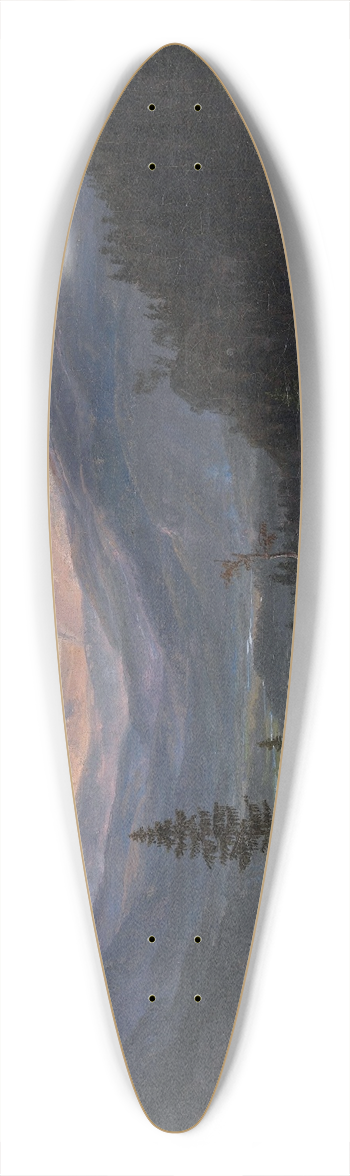 Johan Christian Dahl - View over Hallingdal 39.3 inch art pintail longboard deck