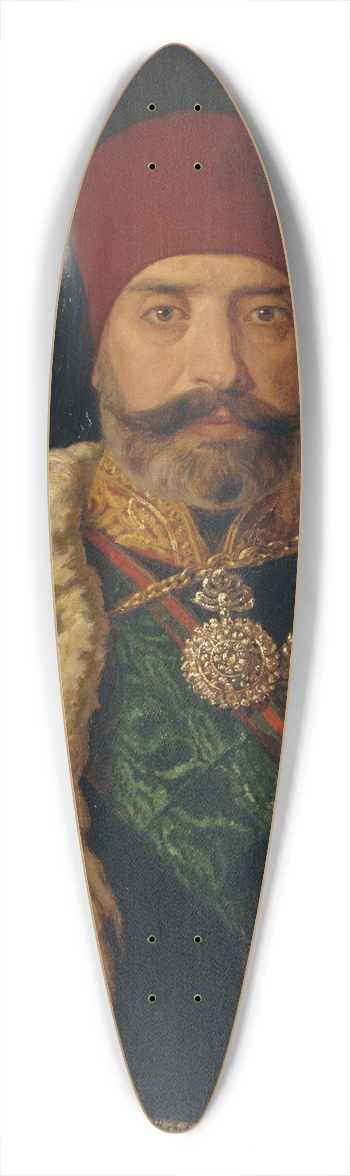 Johan Fredrik Hckert - The Bey of Tunis, Sid Muhammed Es Sadok 39.3 inch art pintail longboard deck