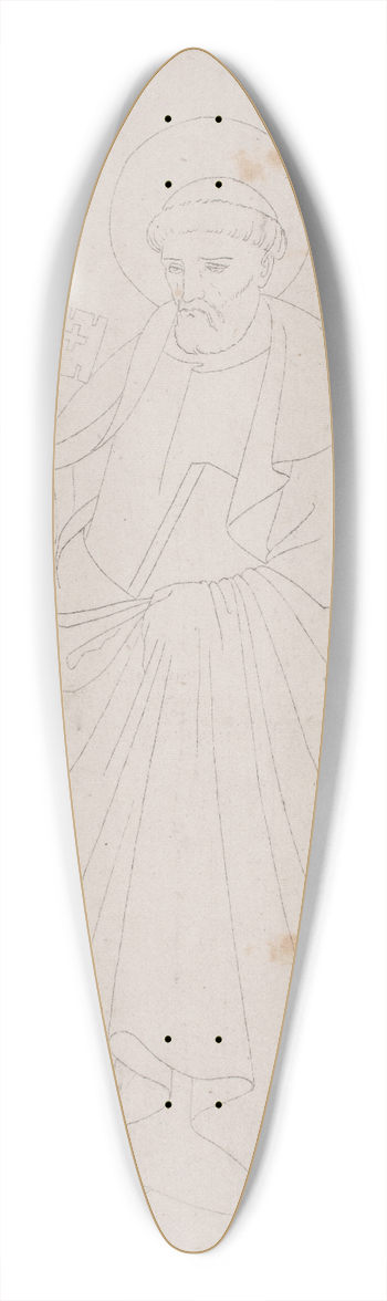 Johan Ludvig Lund - St Peter 39.3 inch art pintail longboard deck