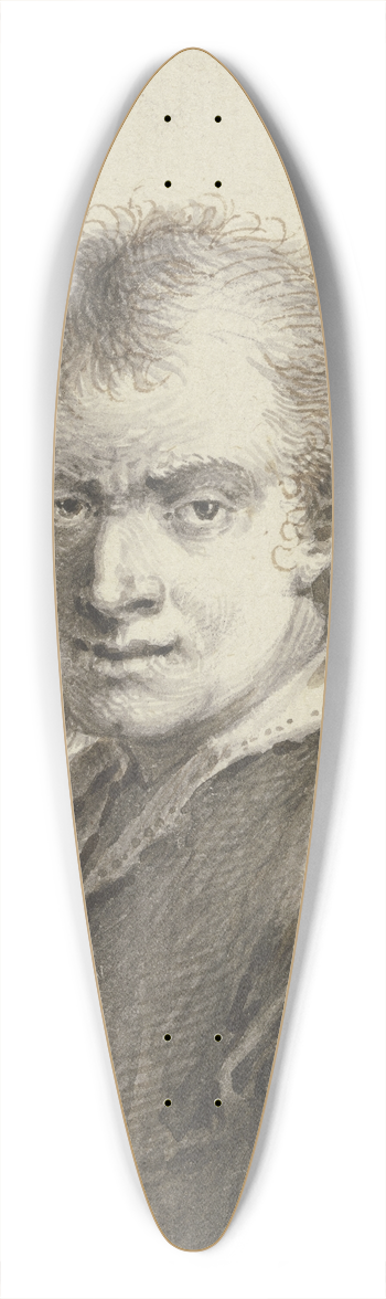 Johann Andreas Benjamin Nothnagel - Brustbild eines bartlosen Mannes 39.3 inch art pintail longboard deck
