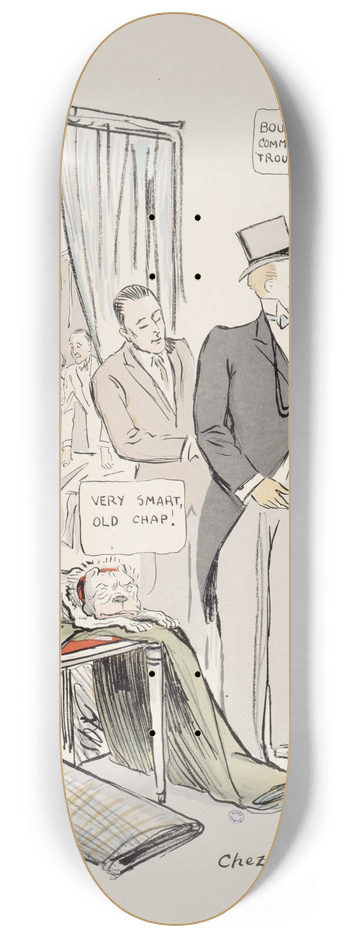 Georges Goursat (Sem) - Boni de Castellane et le chien Bouboule chez le tailleur O Rossen 8.25 inch art skate deck