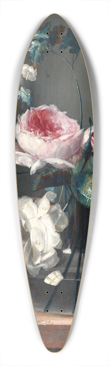 Johann Baptist Drechsler - Blumenstillleben 39.3 inch art pintail longboard deck
