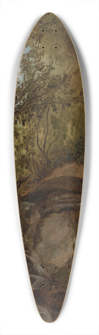 Johann Baptist Kirner - Baumstudie 39.3 inch art pintail longboard deck