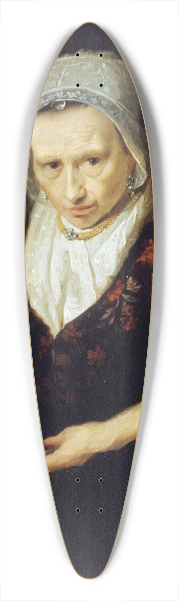 Johann Bernhard Scheffer - Vieille femme prisant 39.3 inch art pintail longboard deck