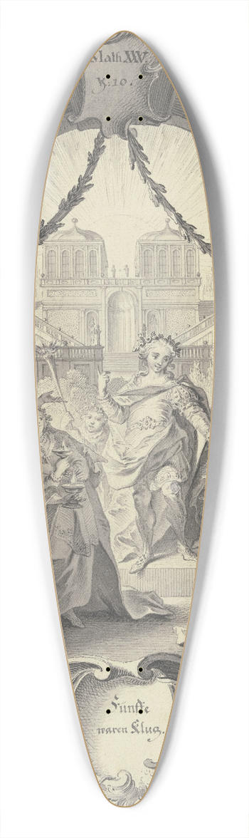 Johann Esaias Nilson - Der Brutigam und die fnf klugen Jungfrauen 39.3 inch art pintail longboard deck