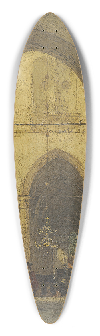 Johannes Bosboom - St. Laurens, Church At Alkmaar 39.3 inch art pintail longboard deck