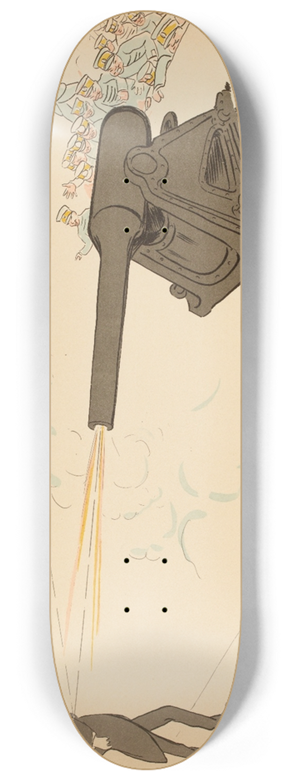 Georges Goursat (Sem) - Dernire heure 8.25 inch art skate deck