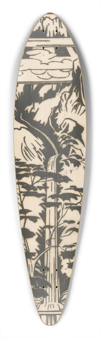 Johannes Frederik Engelbert ten Klooster - Helling Merapi 39.3 inch art pintail longboard deck