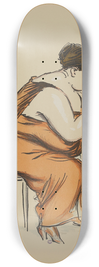 Georges Goursat (Sem) - Elsa Maxwell 8.25 inch art skate deck