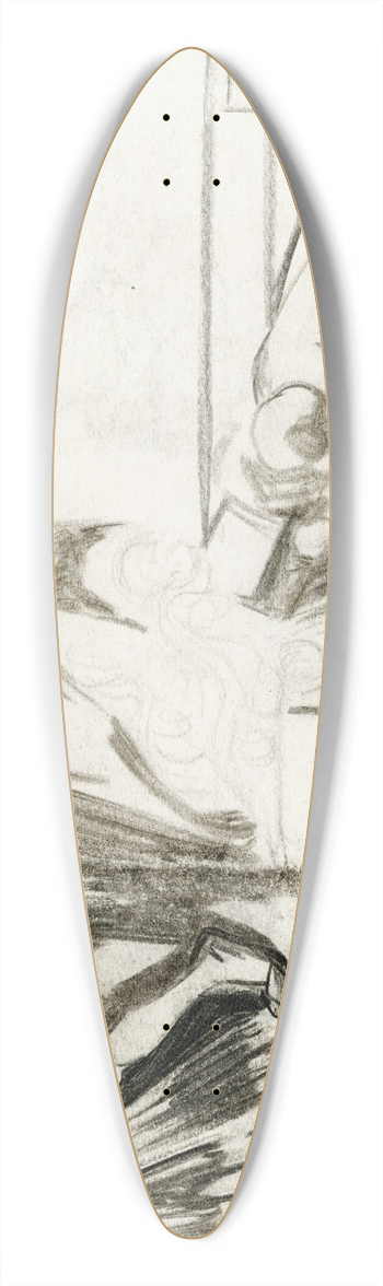 Johannes Josephus Aarts - Christus 39.3 inch art pintail longboard deck