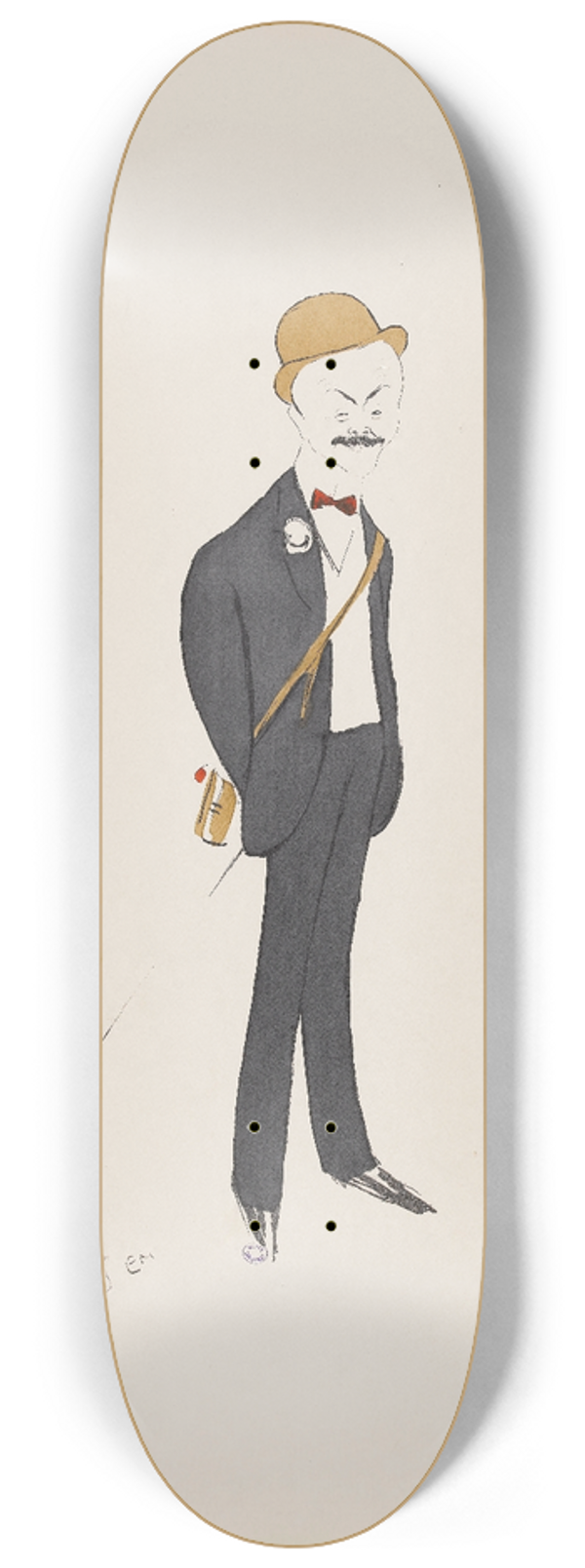 Georges Goursat (Sem) - Fernand Charron 8.25 inch art skate deck