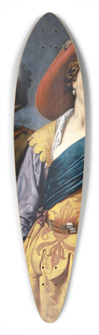 Johannes Paulus Moreelse - Singing Shepherdess with Shepherd 39.3 inch art pintail longboard deck