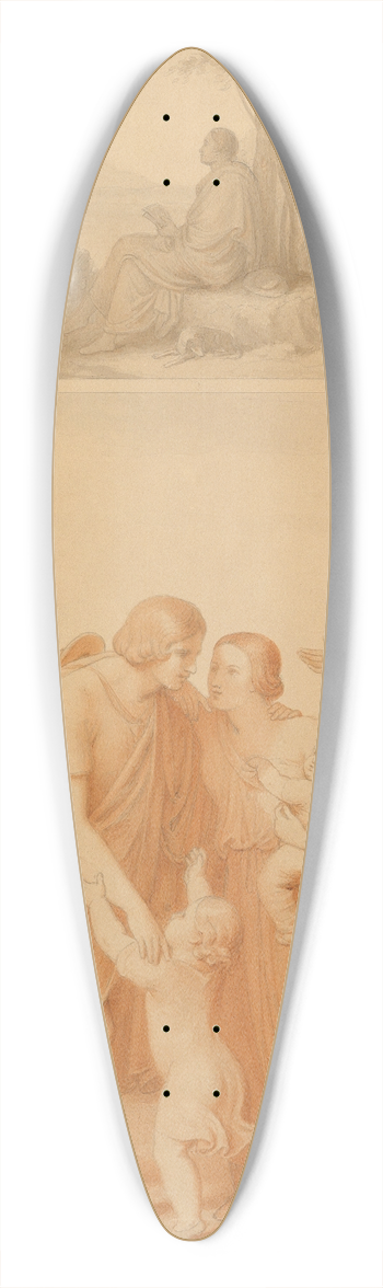 Johannes Riepenhausen - The Return 39.3 inch art pintail longboard deck