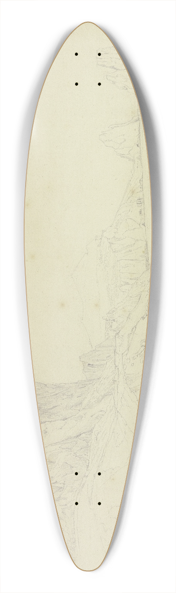 Johannes Thomas - Capri 39.3 inch art pintail longboard deck
