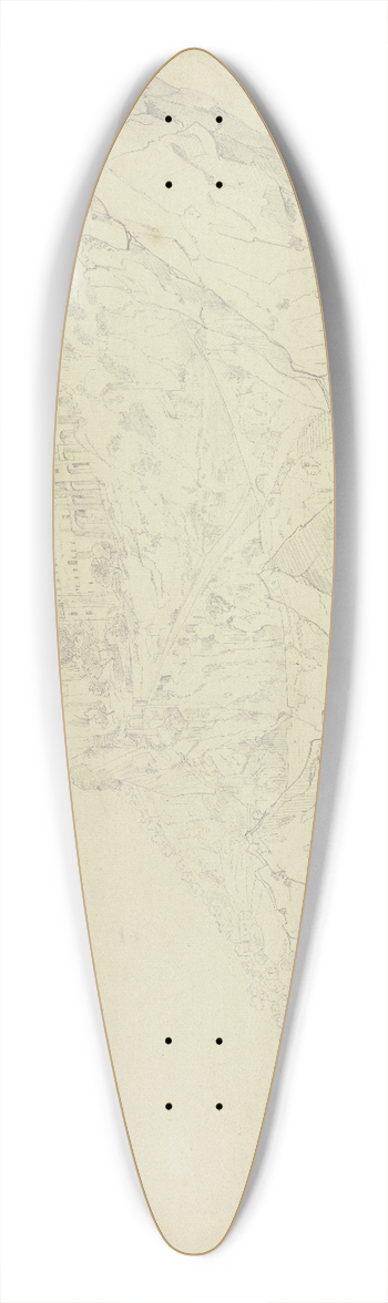 Johannes Thomas - View on Amalfi 39.3 inch art pintail longboard deck