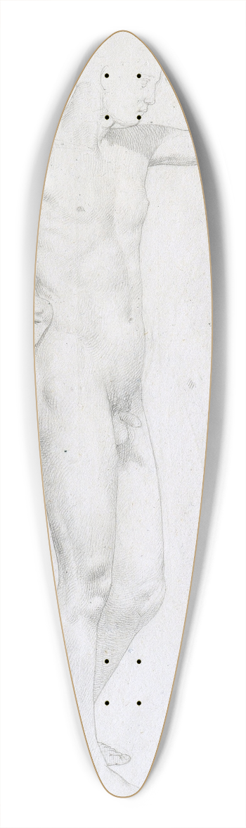 Johann Evangelist Scheffer von Leonhardshoff - Handsome Boy 39.3 inch art pintail longboard deck