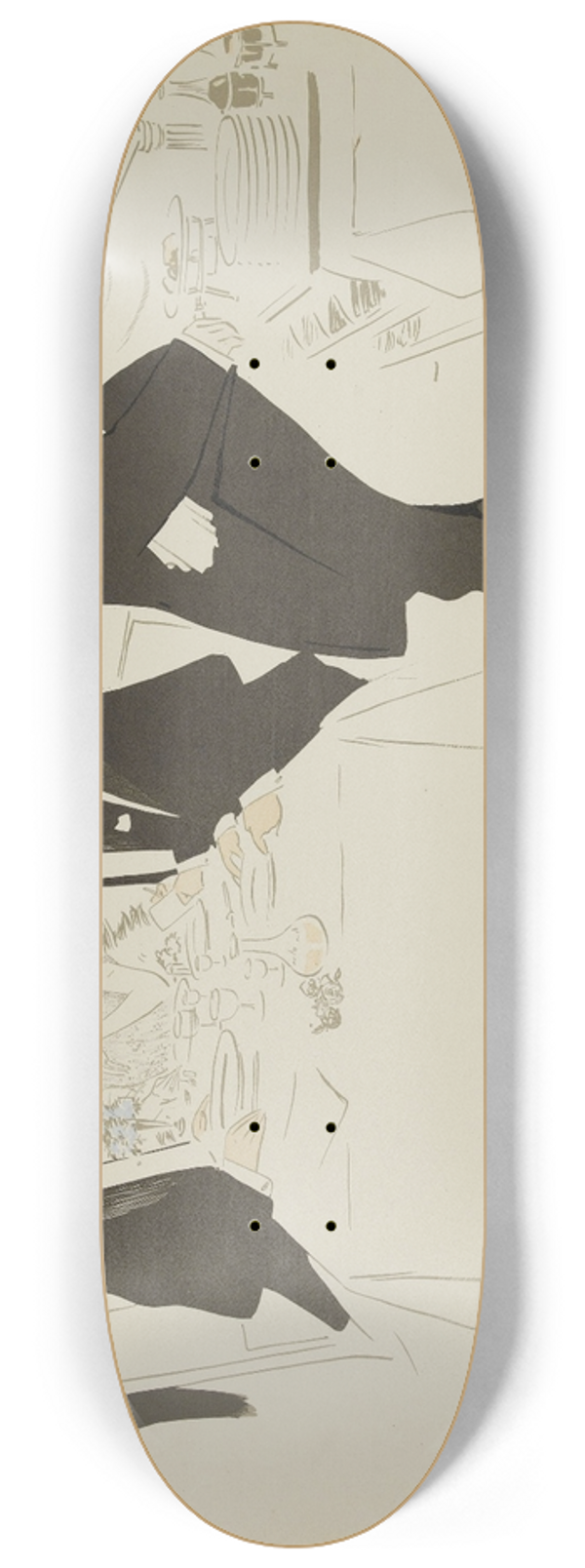 Georges Goursat (Sem) - Grand Hotel 8.25 inch art skate deck