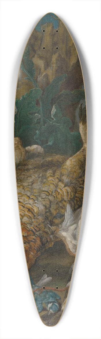 Johann Georg de Hamilton - Still Life with a Grouse 39.3 inch art pintail longboard deck