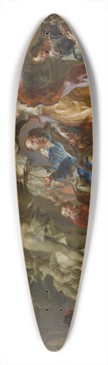 Johann Georg Platzer - The sculptors studio 39.3 inch art pintail longboard deck