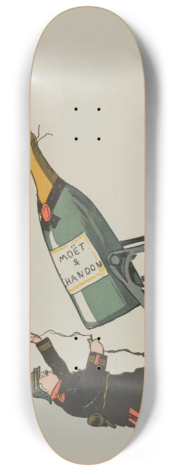 Georges Goursat (Sem) - le brave commandant duc de Tout-Deauville inaugure 8.25 inch art skate deck