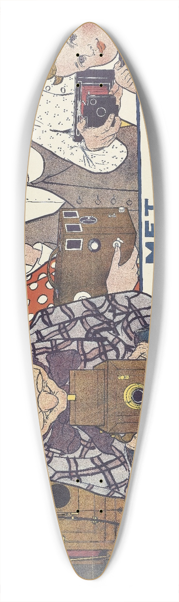 Johann Georg van Caspel - Everyone a Photographer Poster for Guy de Coral & Co 39.3 inch art pintail longboard deck